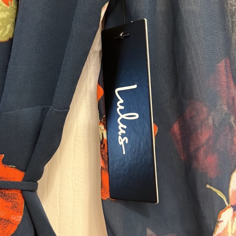 Lulus NWT Chiffon Wrap Dress - Picture 4 of 5